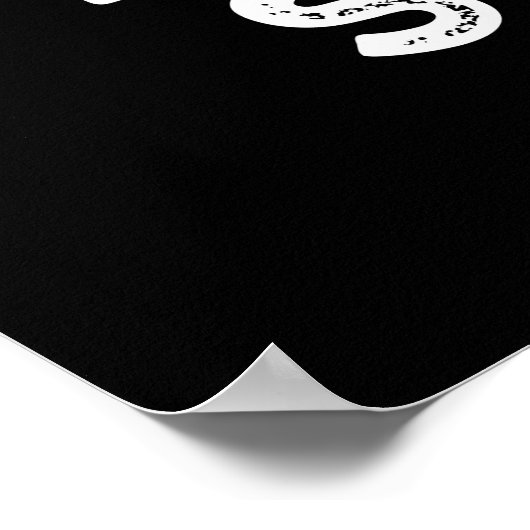 Bready Set Go Funny Running Brot Pun Dark BG Poster (Ecke)