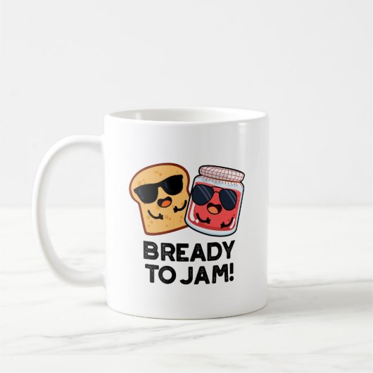 Bready to jam Funny Bread Jam Puff Kaffeetasse (Links)