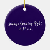 Break a Leg Drama Maske Opening Night Theater Keramik Ornament (Hinten)