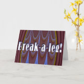 Break-a-leg! Karte (Gelbe Blume)