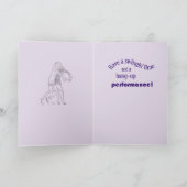 Break a Leg on Opennight, Flapper Karte (Innenseite)