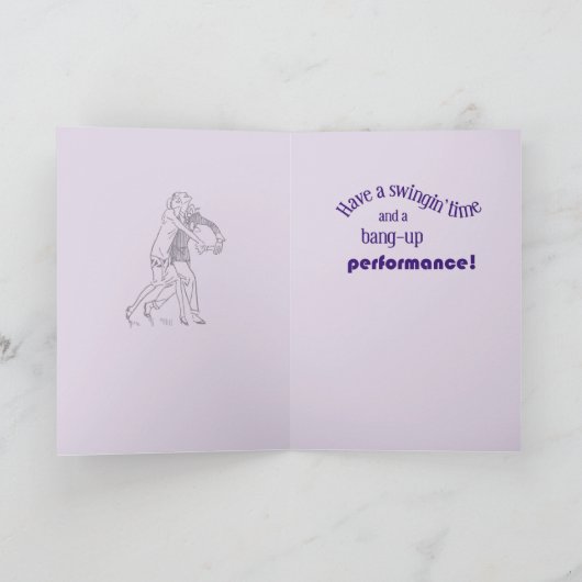 Break a Leg on Opennight, Flapper Karte (Innenseite)