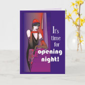 Break a Leg on Opennight, Flapper Karte (Gelbe Blume)