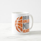 Break Ankles Not Hearts Basketball Player Hooper S Kaffeetasse (VorderseiteRechts)
