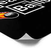 Break Billiard Player Pool Snooker 8 Ball Funny Poster (Ecke)