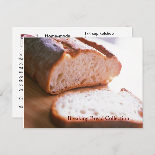 Break Break Rezeptkarte GRILLEN Blckbrry Postkarte (Vorne/Hinten)