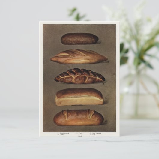 Break Brot für Erntedank und Freundschaft Einladung (Stehend Vorderseite)