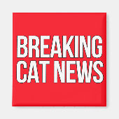 Break Cat News Magnet (Vorne)