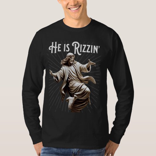 Break Cool Rizz Vibe Er ist Rizzin Jesus tanzen T-Shirt (Vorderseite)