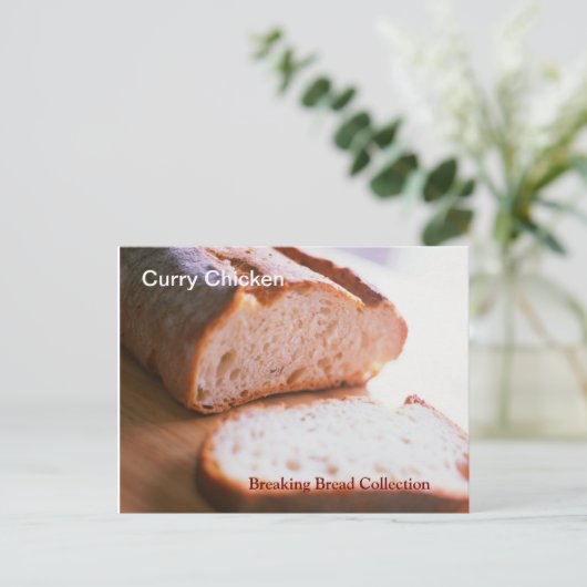 Break Curry Chicken Rezept Karte (Stehend Vorderseite)