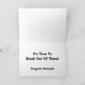 Break da aus! Abschluss Spaß Karte (Innenseite)