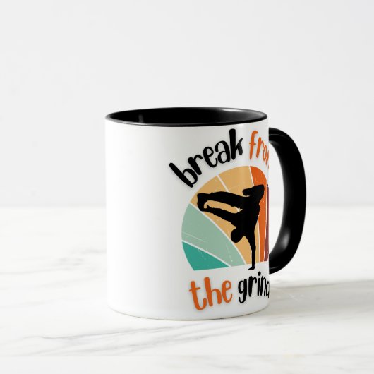 Break Dance BFTG Kaffee Tasse (VorderseiteRechts)
