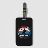 Break Dance Breakdance Angesagt-Hop Boy Gepäckanhänger (Vorderseite Vertikal)