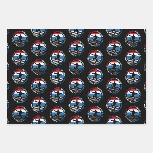 Break Dance Breakdance Angesagt-Hop Boy Geschenkpapier Set (Vorderseite)