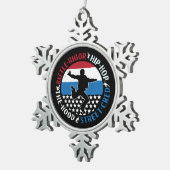 Break Dance Breakdance Angesagt-Hop Boy Schneeflocken Zinn-Ornament (Rechts)