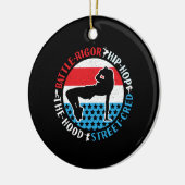 Break Dance Breakdance Angesagt-Hop Dancer Girl Keramik Ornament (Links)