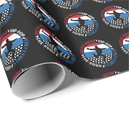 Break Dance Breakdancing Hip-Hop Junge Geschenkpapier (Rolleneckpunkt)