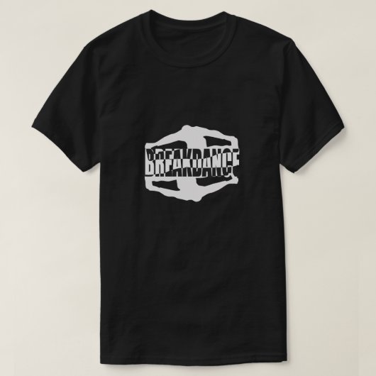 Break Dance Men's Black T - Shirt (Design vorne)