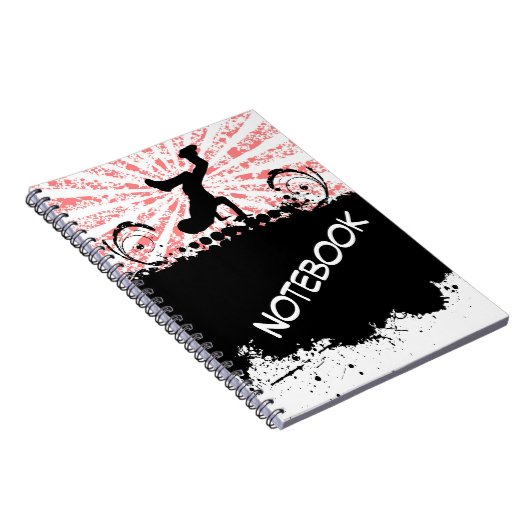 Break Dance Notebook Notizblock (Rechte Seite)