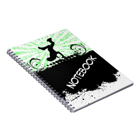 Break Dance Notebook Notizblock (Rechte Seite)