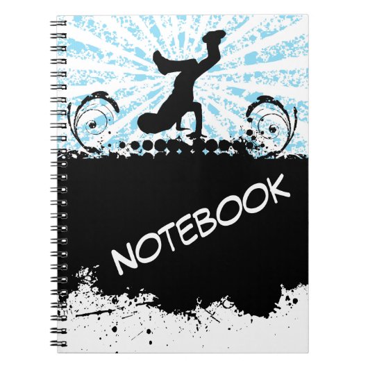 Break Dance Notebook Notizblock (Vorderseite)