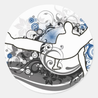 Break etwas runder aufkleber