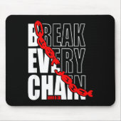 Break Every Chain _ John 8_36 _ Bible Motivational Mousepad (Vorne)