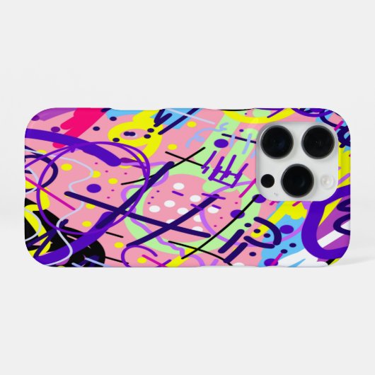 Break Free: Abstrakte Kunst iPhone Hülle (Rückseite (Horizontal))