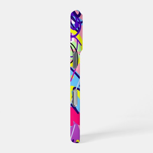 Break Free: Abstrakte Kunst iPhone Hülle (Rechte Seite)