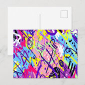 Break Free: Abstrakte Kunst Postkarte (Vorne/Hinten)
