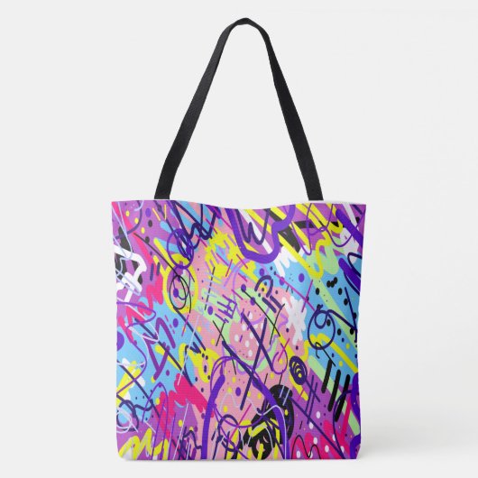 Break Free: Abstrakte Kunst Tasche (Rückseite)