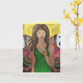 Break-Free Grußkarte Karte (Gelbe Blume)