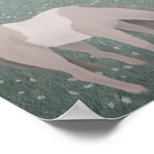 "Break Free" Karussellpferd Print Poster (Ecke)