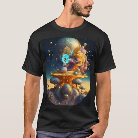 Break Free: Rocket Launch Gravity T - Shirt Desi (Vorderseite)