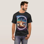 Break Free: Rocket Launch Gravity T - Shirt Design (Vorne ganz)