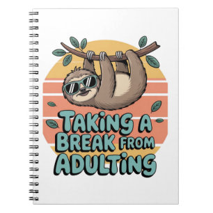 "Break from Adulting Notizblock
