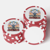 Break from Adulting!", Pokerchips (Stapel)