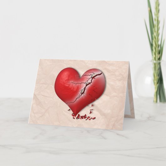 Break Heart Feiertagskarte (Vorderseite)