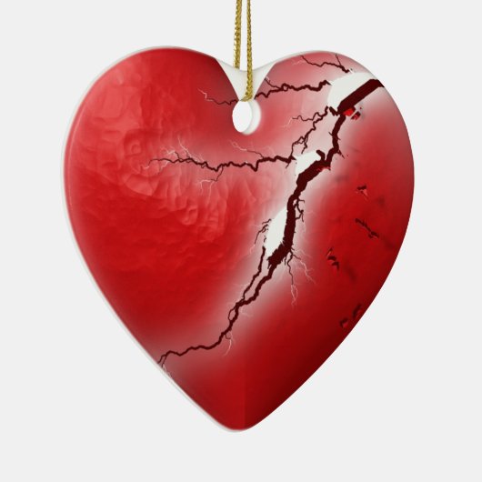 Break Heart Keramik Ornament (Rechts)