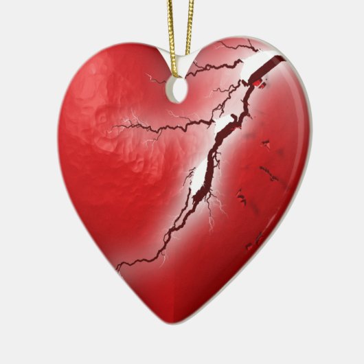 Break Heart Keramik Ornament (Links)