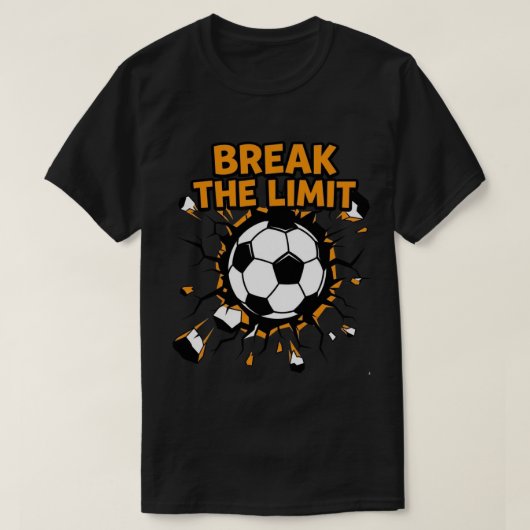 Break Limits Soccer Ball Fire Goal T-Shirt - Sport (Design vorne)