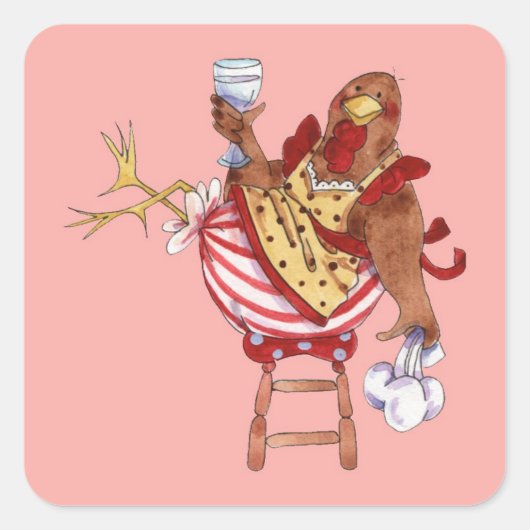 Break machen quadratischer aufkleber (Vorderseite)