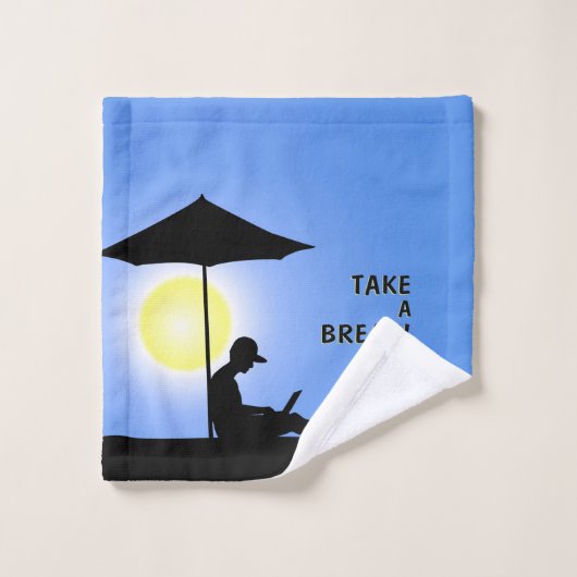 "Break mal!" Badhandtuch Set (Waschlappen)