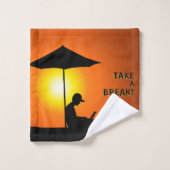 "Break mal!" Badhandtuch Set (Waschlappen)