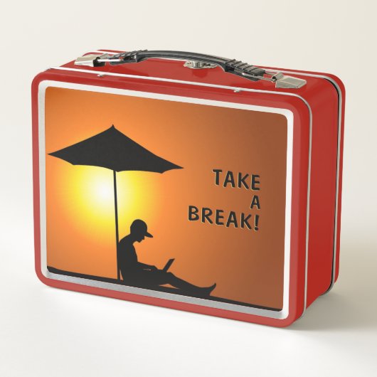 "Break mal!" Metall Lunch Box (Rückseite)
