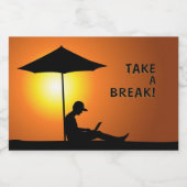 "Break mal!" Schaumweinetikett (Einzelnes Label)
