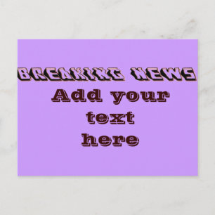 Break News_ Postkarte