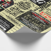 Break News Wrapping Paper
