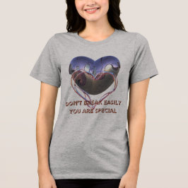 Break nicht einfach - Motivierend Frauen sind zuve Tri-Blend Shirt