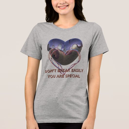 Break nicht einfach - Motivierend Frauen sind zuve Tri-Blend Shirt (Vorderseite)